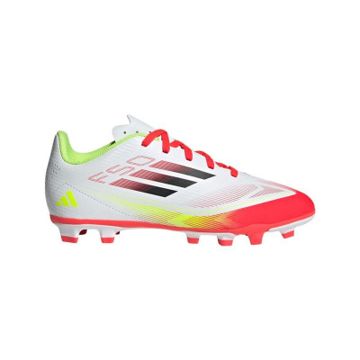Childrens Football Boots Adidas F50 Club Fg/Mg White