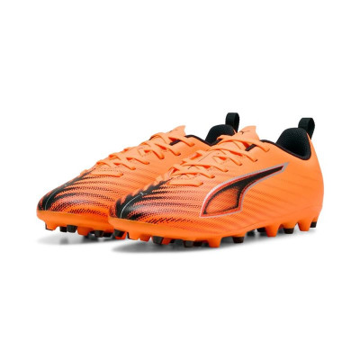 Childrens Football Boots Puma Ultra 6 Play Mg Heat Fire- B
