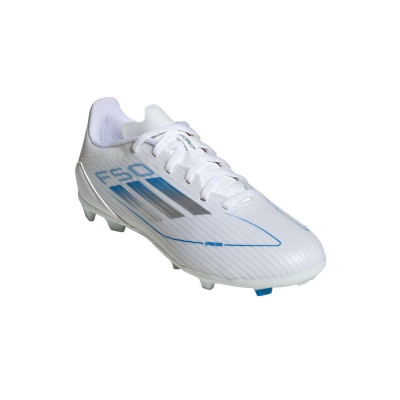 Childrens Football Boots Adidas F50 League Fg/Mg White