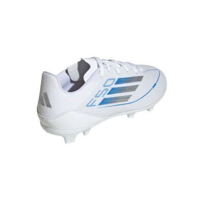 Childrens Football Boots Adidas F50 League Fg/Mg White