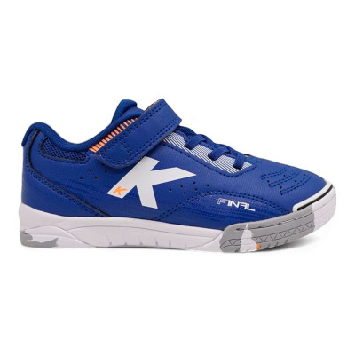 Children's Indoor Football Shoes Kelme Final Elastic Indoor Blue