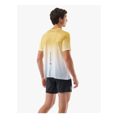 Men’s Short Sleeve T-Shirt Compressport Performance Yellow