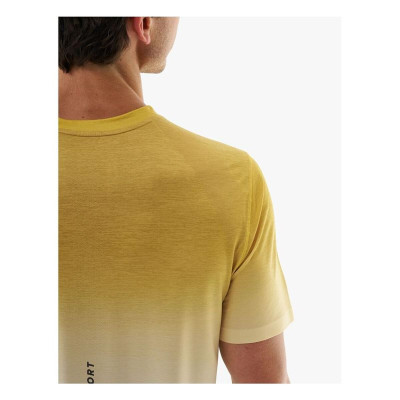 Men’s Short Sleeve T-Shirt Compressport Performance Yellow