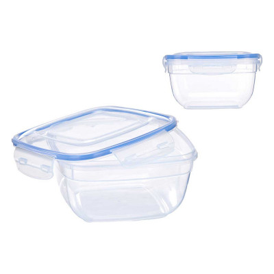 Lunch box Leknes Transparent polypropylene 1,5 L