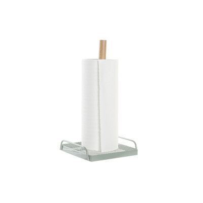 Kitchen Paper holder DKD Home Decor Beige Metal Mint Pinewood (16 x 15 x 29,5 cm) (2 Units)