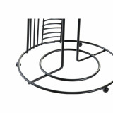 Kitchen Paper holder DKD Home Decor Black Metal (18,5 x 18,5 x 31,5 cm)