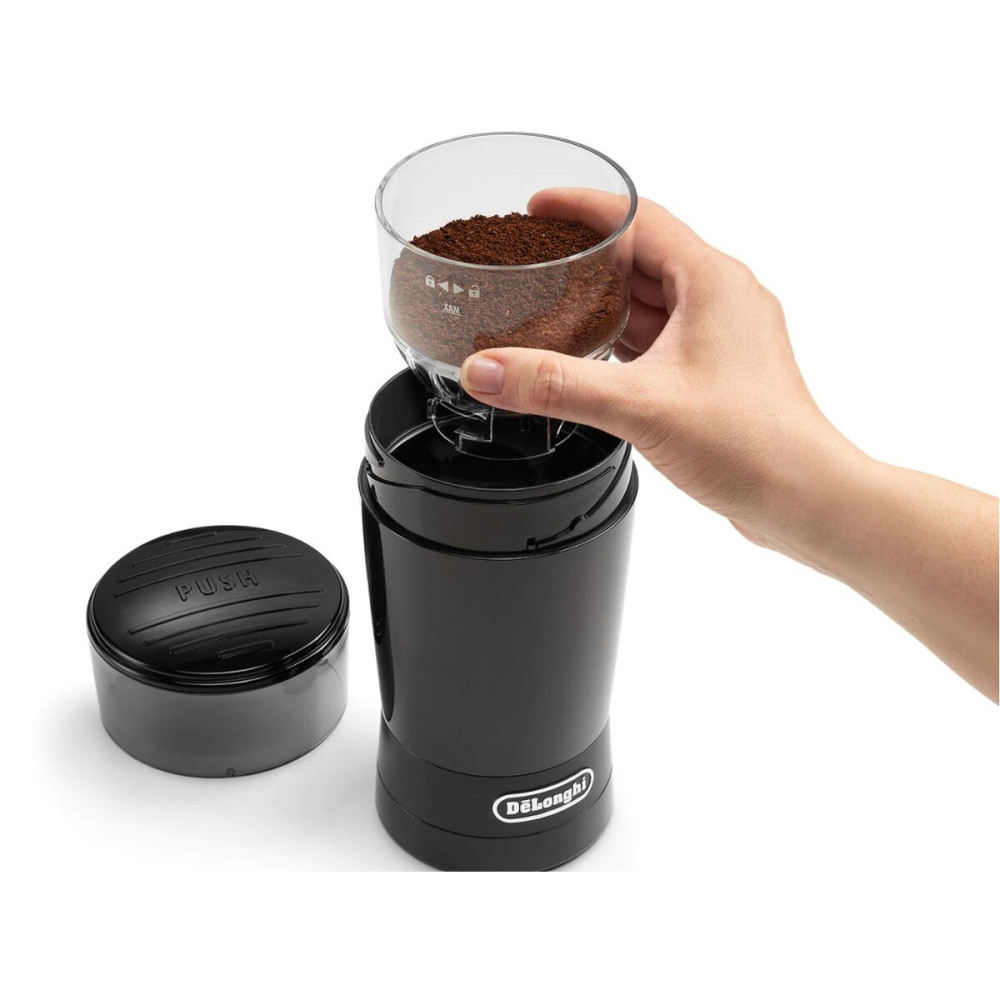 Coffee Grinder DeLonghi KG 200 170 W 90 g Black