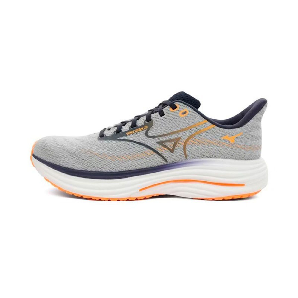 Running Shoes for Adults Mizuno Wave Rider 29 Light grey
