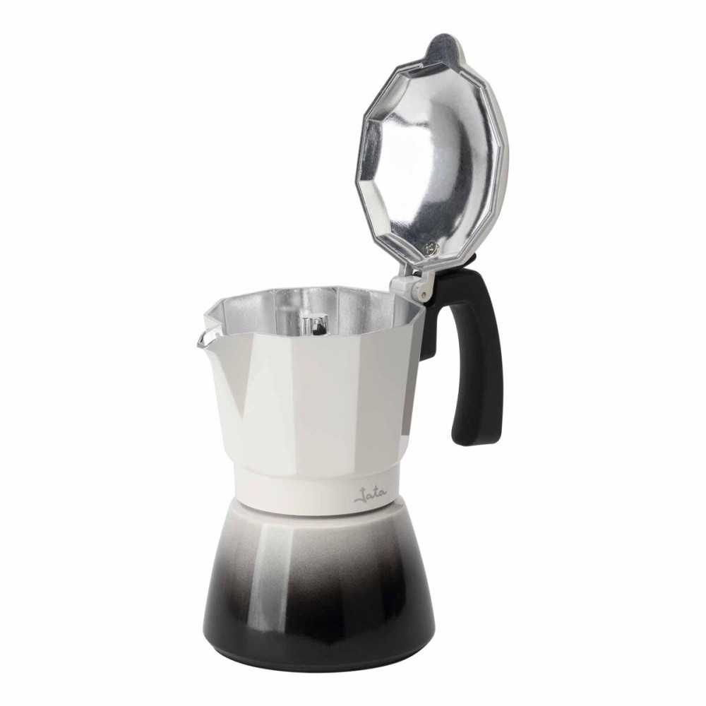 Italian Coffee Pot JATA HCAF2406 Cream Aluminium 6 Cups