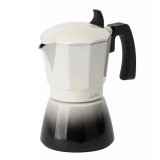 Italian Coffee Pot JATA HCAF2406 Cream Aluminium 6 Cups