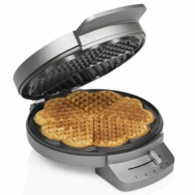Waffle Maker Princess Princess 132380 1200 W Black Silver Steel