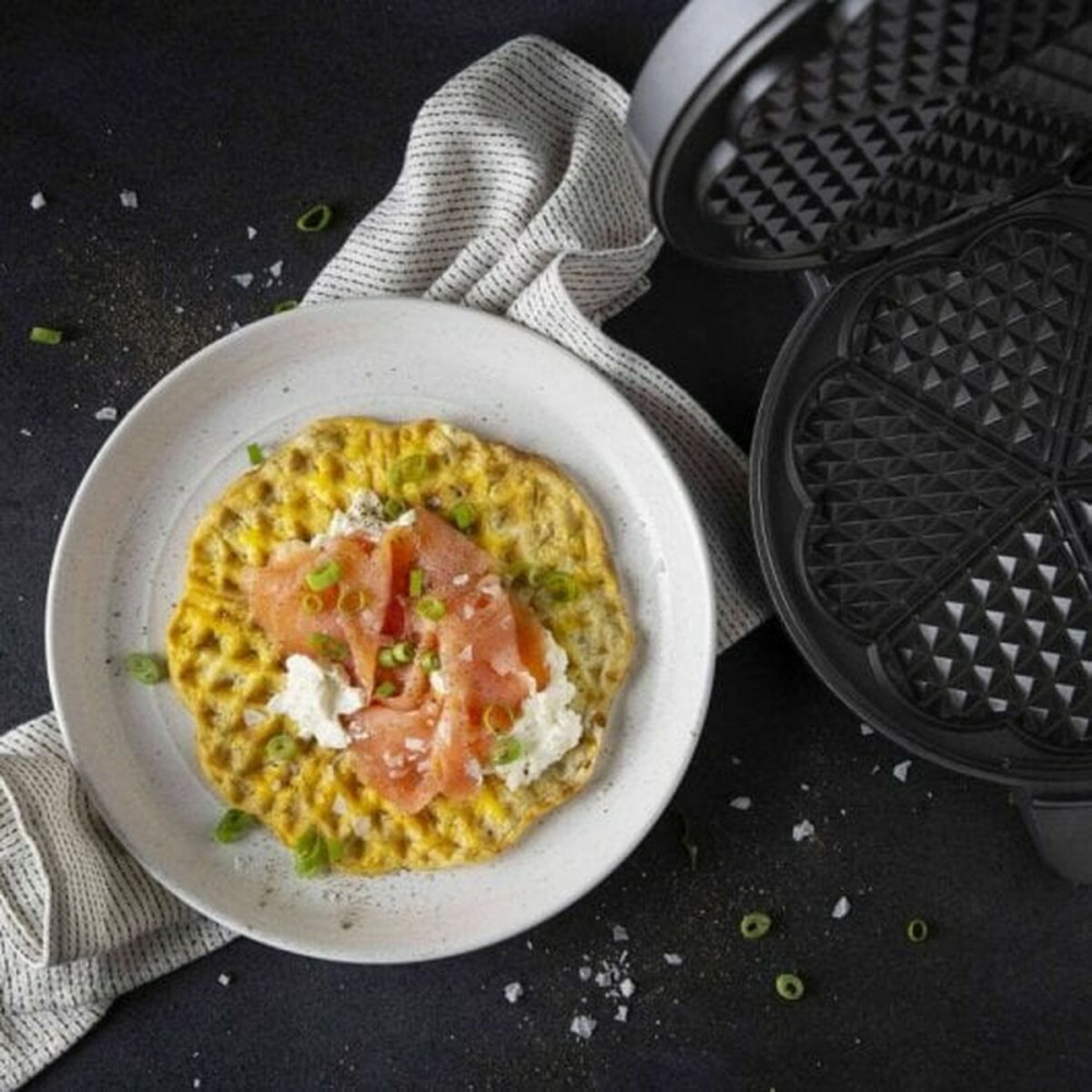 Waffle Maker Princess Princess 132380 1200 W Black Silver Steel