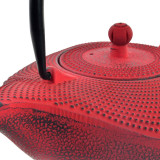 Teapot DKD Home Decor Red Black Cast iron (1000 ml) (2 Units)