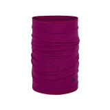 Neck Warmer Buff Merino Lightweight Solid Magenta Brown