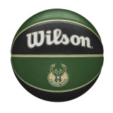 Basketball Ball Wilson NBA Team Tribute Milwakee 7 Green Natural rubber (Size 7)