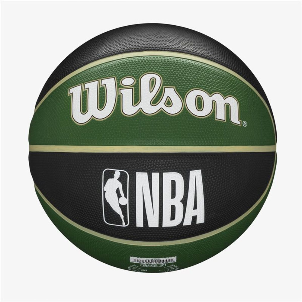 Basketball Ball Wilson NBA Team Tribute Milwakee 7 Green Natural rubber (Size 7)