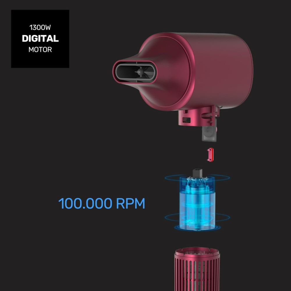 Hairdryer Taurus Maroon 2400 W