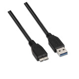 USB Cable Aisens A105-0043 Black 1 m