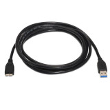 USB Cable Aisens A105-0043 Black 1 m