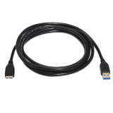 USB Cable Aisens A105-0043 Black 1 m