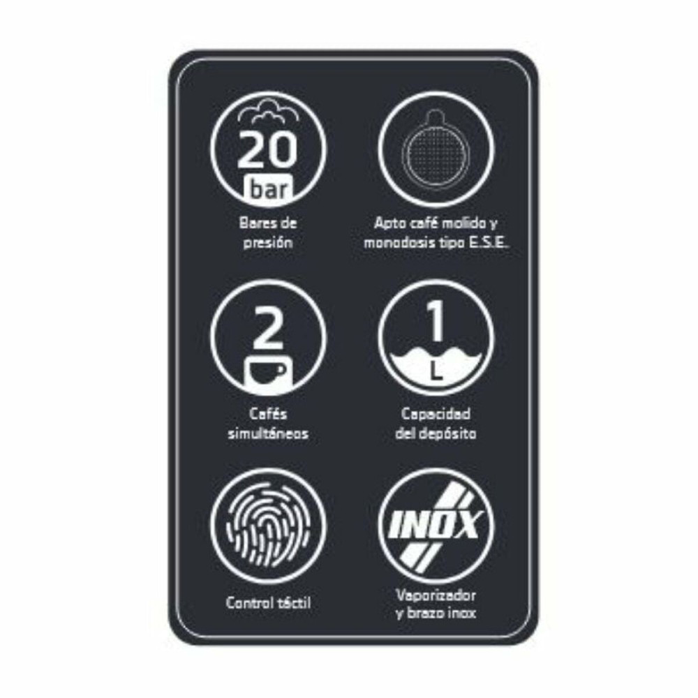 Express Manual Coffee Machine Orbegozo 18309 Black 950 W 20 bar 1 L