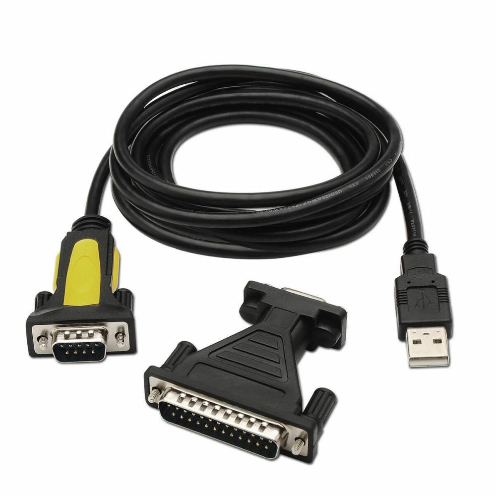 Data / Charger Cable with USB Aisens A104-0039 1,8 m Black