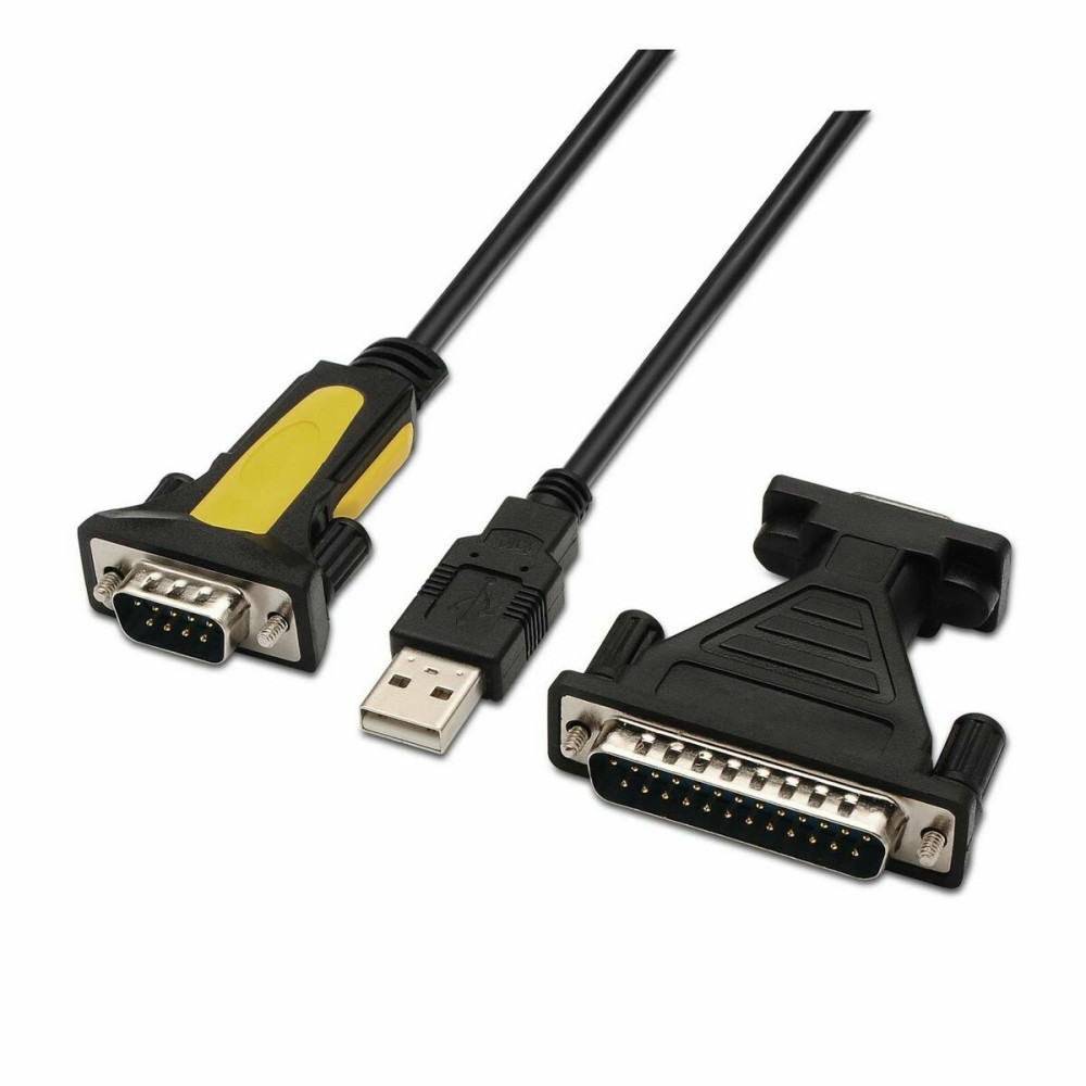 Data / Charger Cable with USB Aisens A104-0039 1,8 m Black