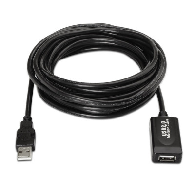 USB 2.0 Cable Aisens A101-0019 Black 10 m