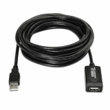 USB 2.0 Cable Aisens A101-0019 Black 10 m