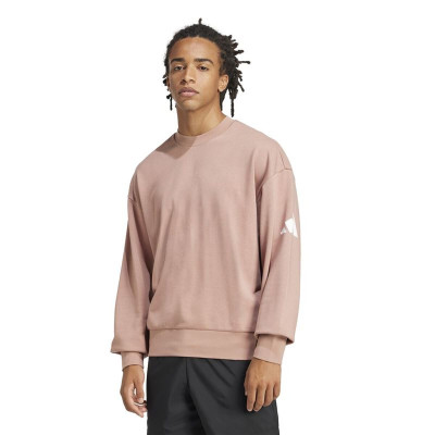 Men’s Sweatshirt without Hood Adidas Swt French Terry Pink
