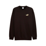 Men’s Sweatshirt without Hood Puma Maximal Metallic Relaxed Black