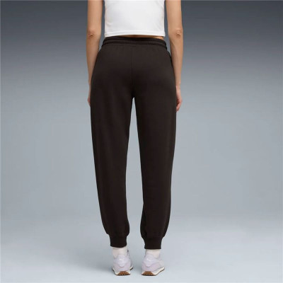 Long Sports Trousers Puma Maximal Metallic Sweatpants Black Lady