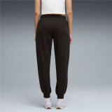 Long Sports Trousers Puma Maximal Metallic Sweatpants Black Lady