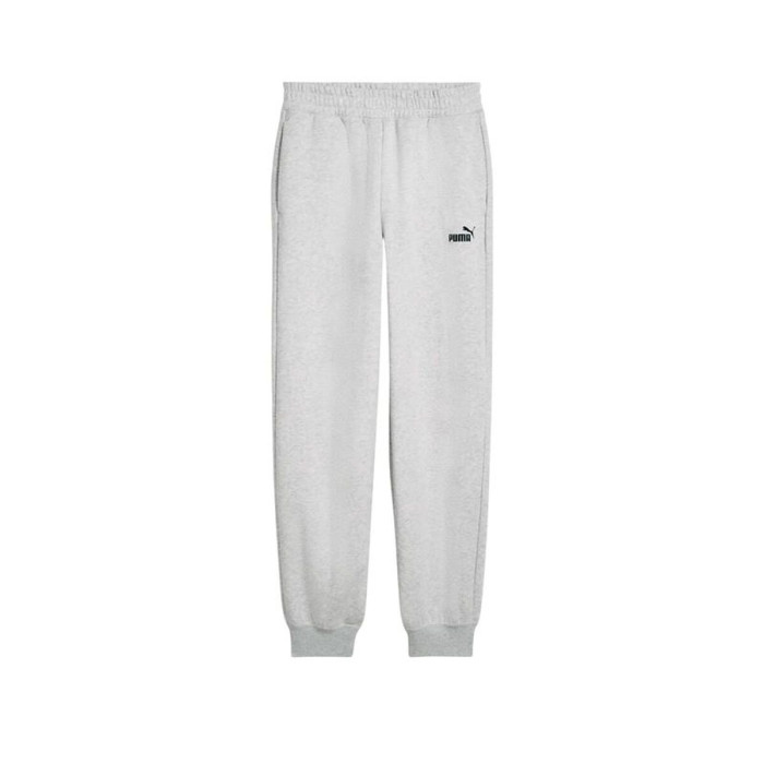 Long Sports Trousers Puma Essentials Small No. 1 Logo Light grey Lady