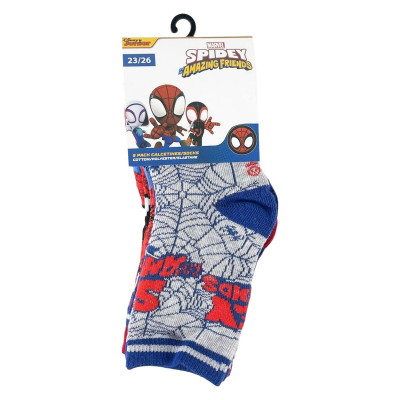 Socks Spidey Blue 23-26 5 pairs