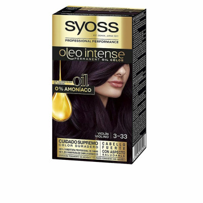 Dye No Ammonia Syoss Olio Intense Nº 3,22 Platinum Blonde Nº 3.22-Violin (5 Units)