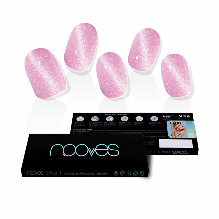 False nails Nooves Afrodita Cat Eye Gel Self-adhesives 20 Pieces