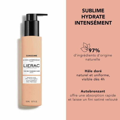 Self-Tanning Body Lotion Lierac SUNISSIME 150 ml