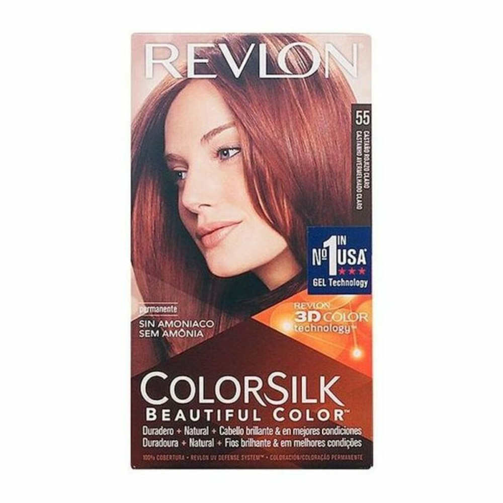Dye No Ammonia Revlon 929-95554 Light Auburn Nº 55-Rojizo Claro (1 Unit)