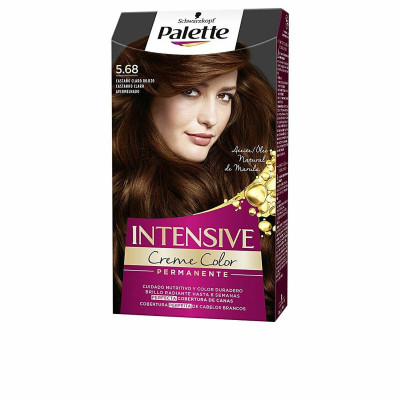Permanent Dye Schwarzkopf Palette Intensive Nº 5.68-Castano Claro Rojizo (1 Unit)