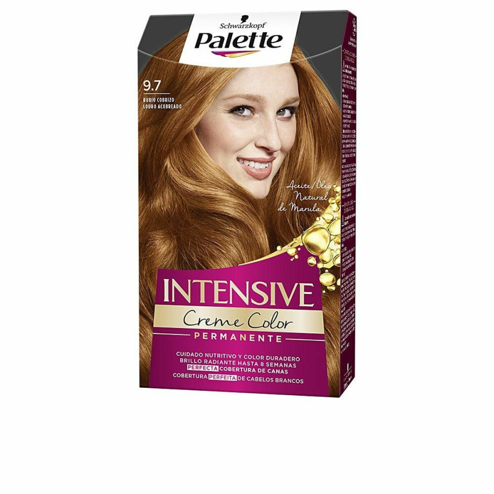 Permanent Dye Schwarzkopf Palette Intensive Nº 9.7-Rubio Cobrizo (1 Unit)