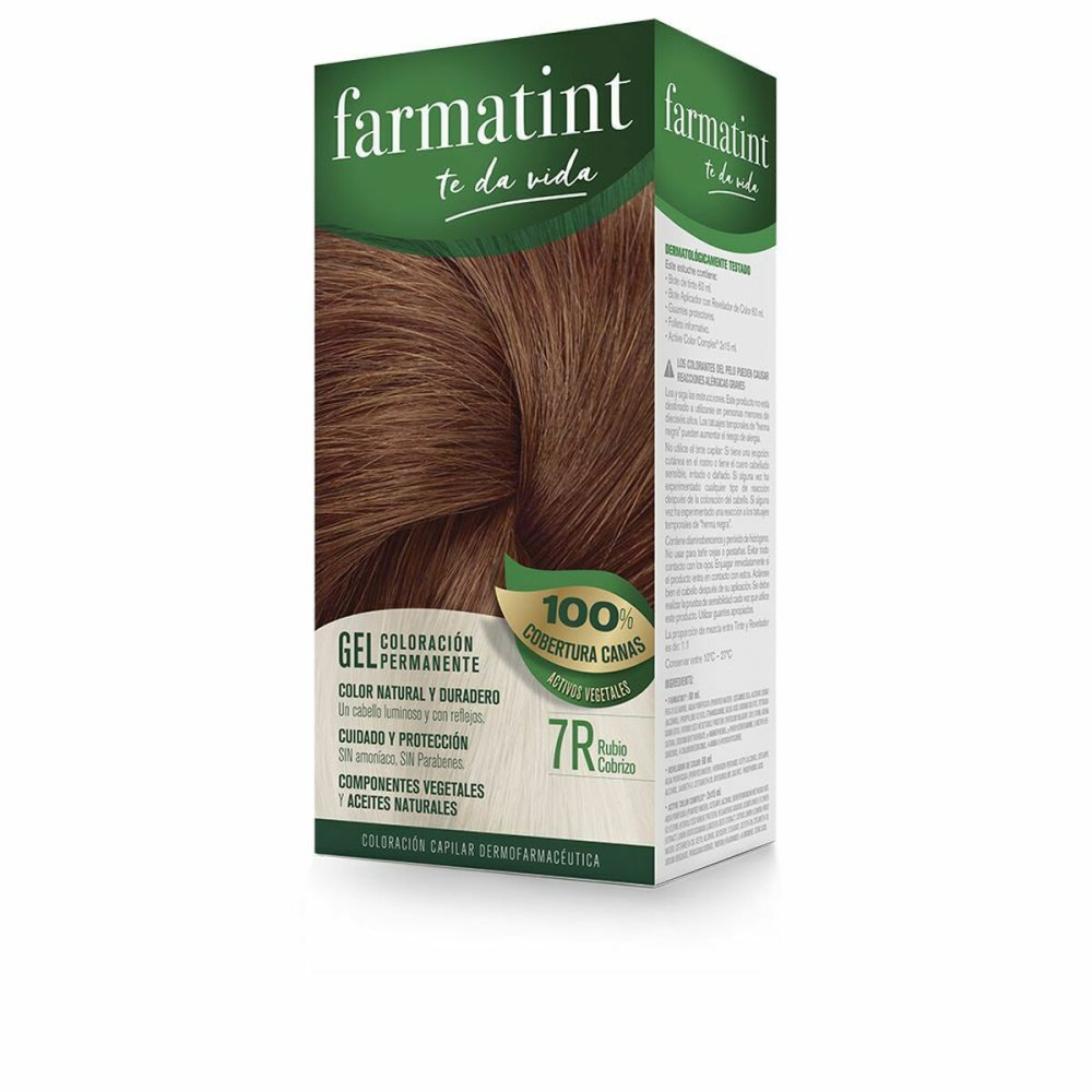 Permanent Dye Farmatint 380232 7r-Rubio Cobrizo Nº 7r-Rubio Cobrizo Gel (5 Units)