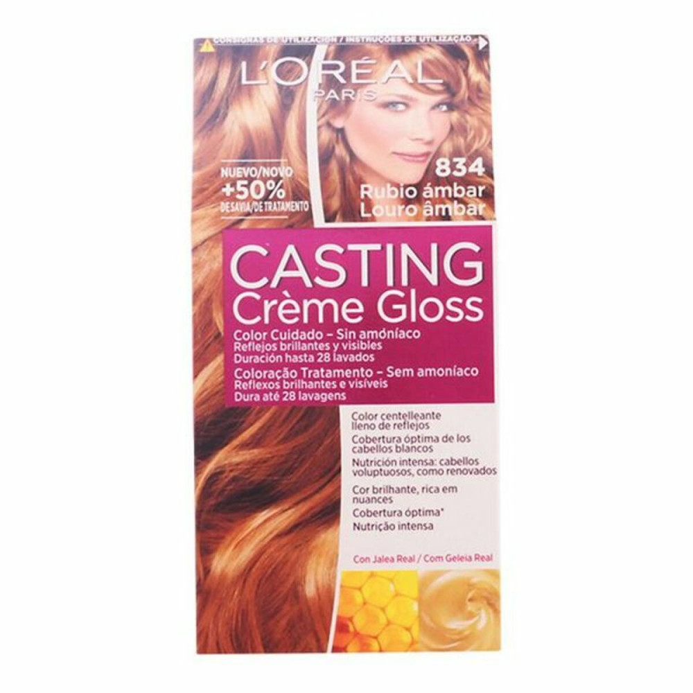 Dye No Ammonia L'Oreal Make Up Casting Creme Gloss Nº 834-Rubio Ambar 180 ml
