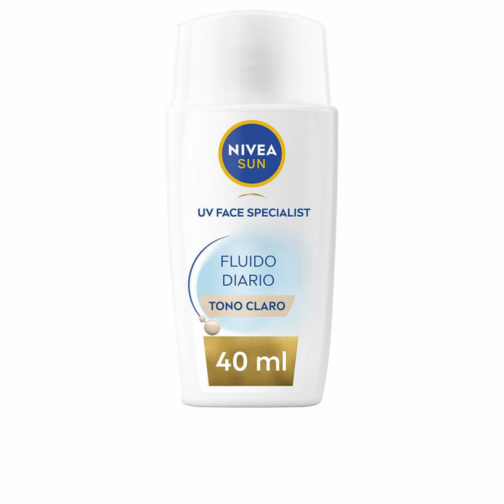 Facial Sun Cream Nivea SUN FACIAL Light Tone Spf 50 Spf 50+ 40 ml
