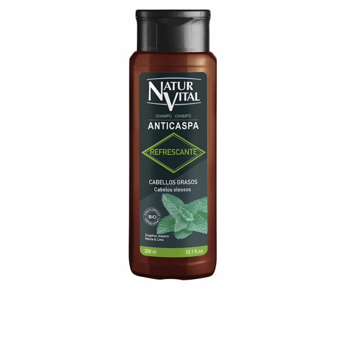 Anti-dandruff Shampoo Naturvital Champú Anticaspa Refrescante 300 ml Refreshing