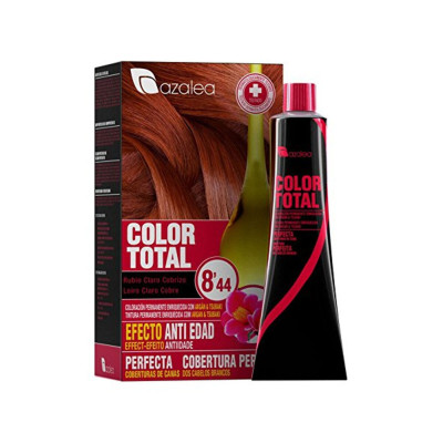 Cream Colourant Azalea Color Total Platinum Blonde Nº 8,44-Rubio Claro Cobrizo (1 Unit)