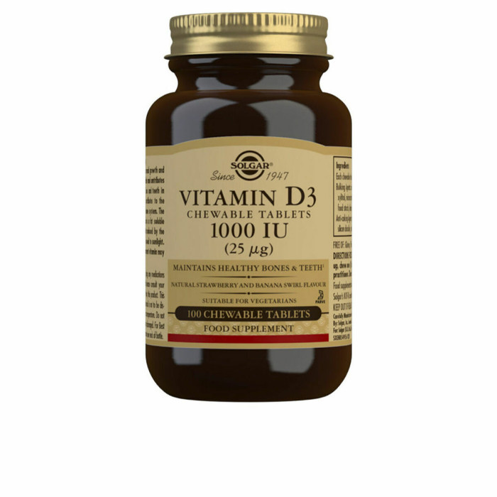 Vitamin D3 (Cholecalciferol) Solgar Vitamina Iu 100 Units