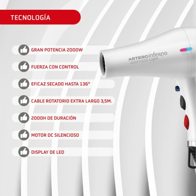 Hairdryer Artero SECADOR INFERNO Light