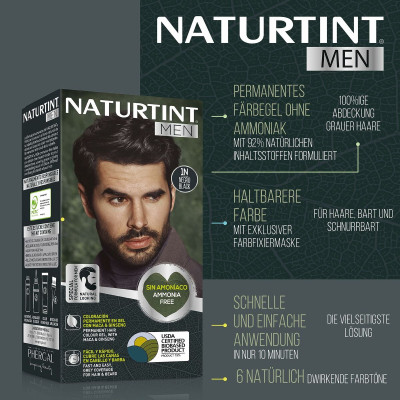 Permanent Dye Naturtint NATURTINT MEN 6-rubio oscuro