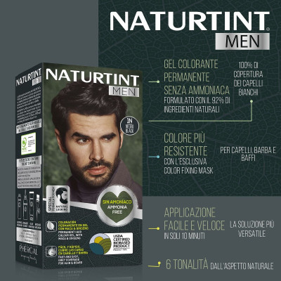 Permanent Dye Naturtint NATURTINT MEN Black